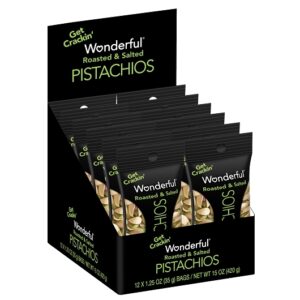 Wonderful Pistachios Roasted & Salted 1.25oz 12ct